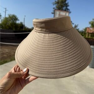 New Tan Sun Visor Hat